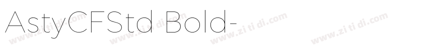 AstyCFStd Bold字体转换